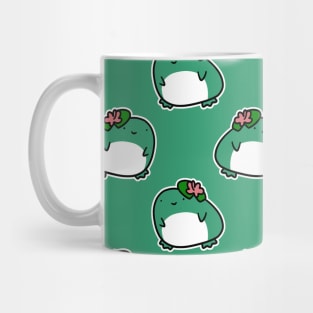 Waterlily Hat Frog Pattern Mug